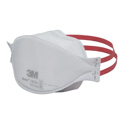 3M N95 1870+ Healthcare Respirator (Universal Size) - Case or Individual Mask