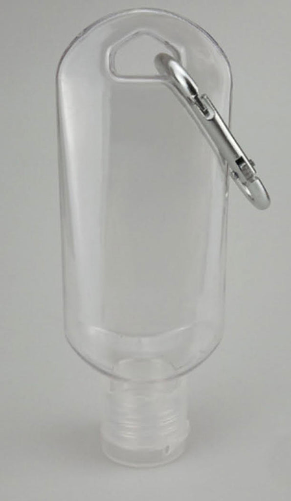 Two Ounce Bottle – Flip Cap Top with Carabiner Clip