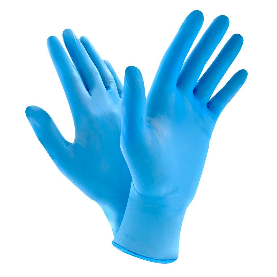 BLUE Nitrile Gloves - No Powder - BOX OR CASE